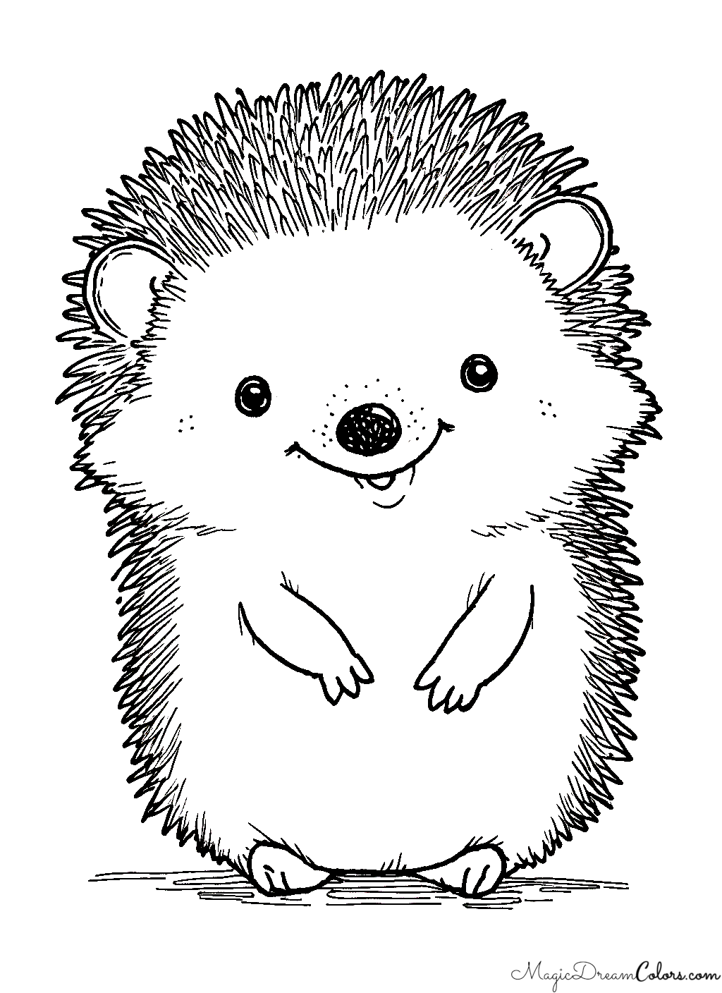 Gratis Malvorlage Igel | | MagicDreamColors